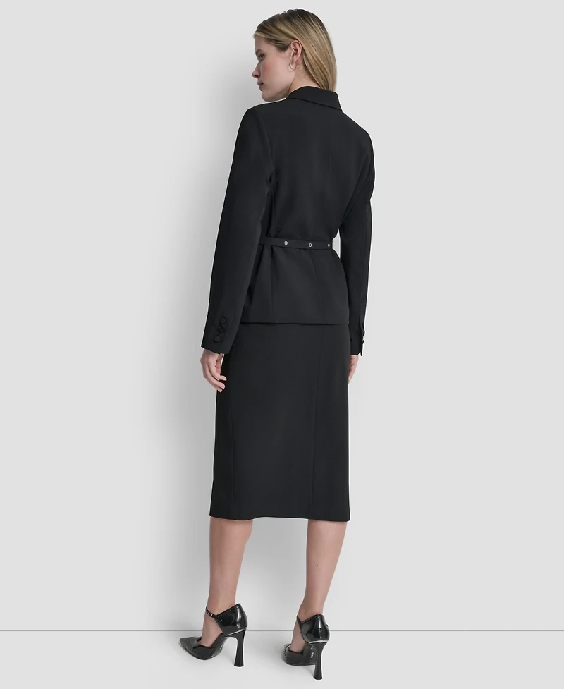 Dkny Women's Tailored Belted Blazer Jacket