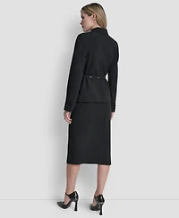Dkny Women's Tailored Belted Blazer Jacket