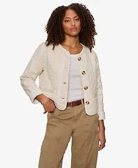 Sanctuary Women's Crafted Coco Quilted Button-Front Jacket