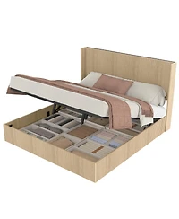 Streamdale Furniture Concave undulating storage bed frame with lifting function