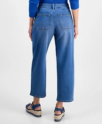 Style & Co Women's Utility-Pocket Barrel Jeans, Macy's Exclusive