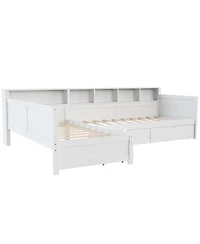 Streamdale Furniture Twin L-Shape Day Bed with Storage Drawers