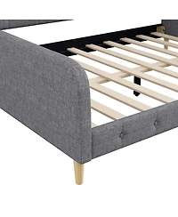 Streamdale Furniture Queen Upholstered Daybed with 4 Support Legs