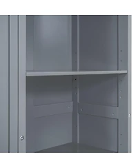 Streamdale Furniture Queen Size Murphy Bed Wall Bed with Shelves