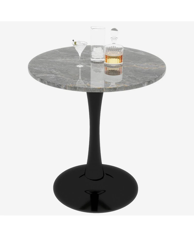 Streamdale Black Mid-Century Modern Coffee/Dining Table (27.6")