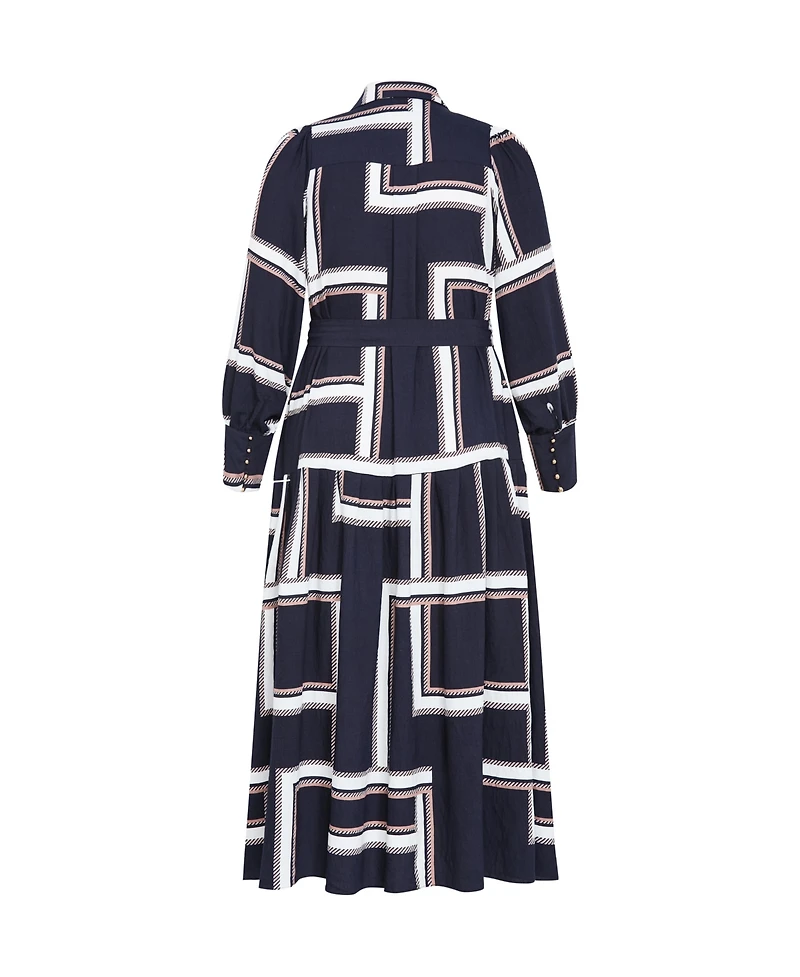 City Chic Women's Kinsley Print Maxi Dress