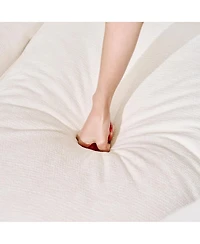 Streamdale Furniture U-shaped modular sectional sofa with 2 ottomans, 4 cushions, 2 pillows. Beige