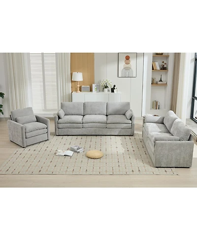 Streamdale Furniture Cozy Upholstered Oversized Comfy Cloud Sofa Double Cushion Group