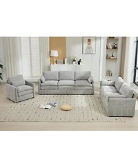 Streamdale Furniture Cozy Upholstered Oversized Comfy Cloud Sofa Double Cushion Group