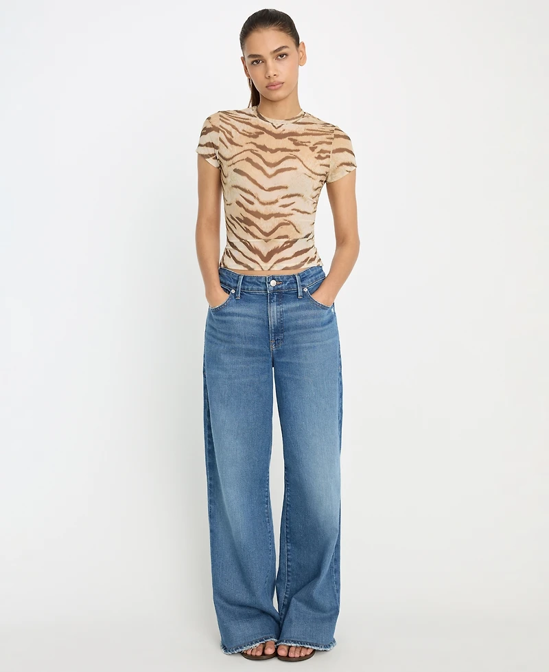 Good American Women's Short-Sleeve Crewneck T-Shirt