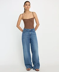 Good American Women's Mesh Bustier Bodysuit