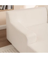 Streamdale Furniture Chaise Lounge Upholstered Sofa Bed, Oversized Sleeper Chair for Living Room