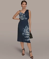 Donna Karan New York Women's Floral A-Line Midi Skirt