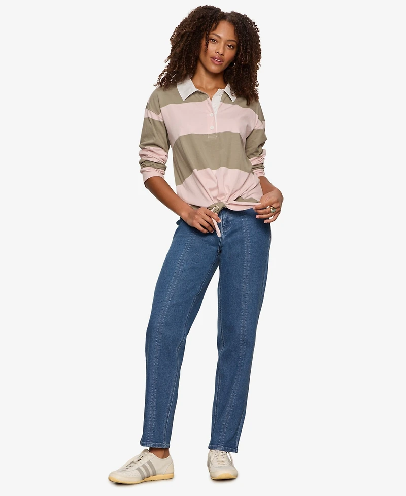 Sanctuary Women's Rugby Tie-Front T-Shirt