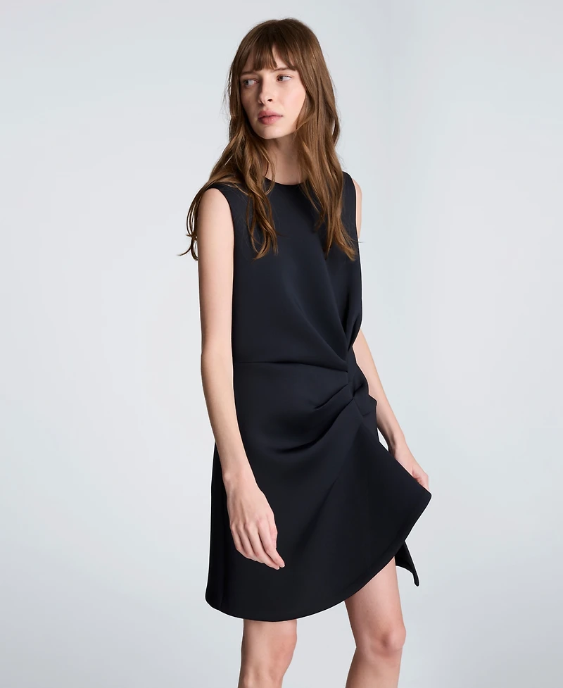 Kenneth Cole Women's Drape Pleated Short Dress