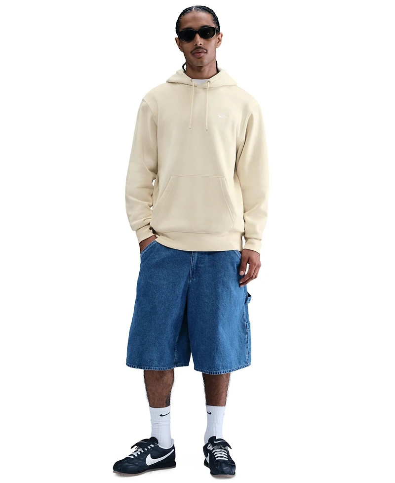 Nike Club Men's Pullover Fleece Logo Hoodie