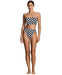 Lauren Ralph Women's High Waist Swim Bottoms