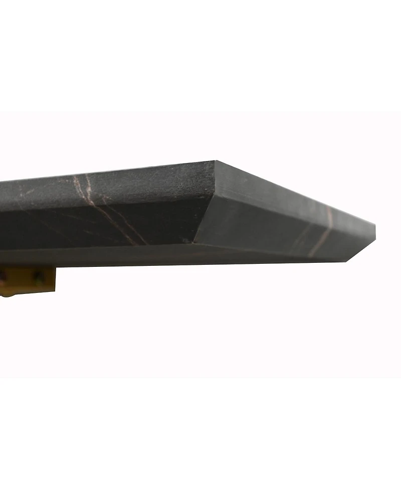 Streamdale Furniture Gold Intertwined Metal Legs Luxury High-End Entryway Accent Console Table