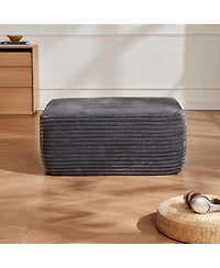 Streamdale Furniture Minimalist No-Assembly Corduroy Sectional Sofa with Chaise