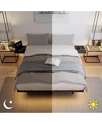 Streamdale Furniture Bed Frame, Heavy Duty, Led Light, No Noise