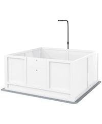 Aostirmotor Spacious Whelping Box for Dogs in White