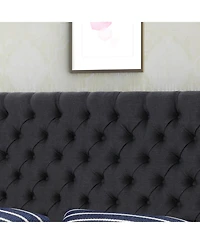 Streamdale Furniture Bierman Headboard Contemporary Style, Plush Upholstery