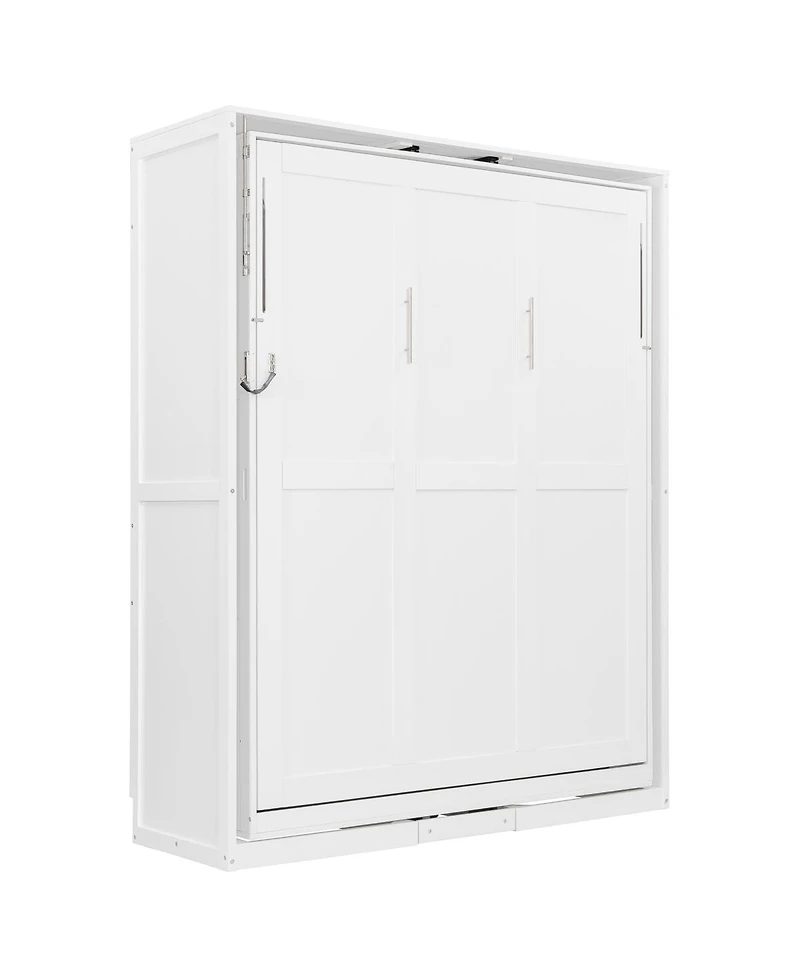 Streamdale Furniture Rotating Queen Murphy Bed with Hidden Storage, Space-Saving Wall for Small Rooms