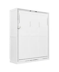 Streamdale Furniture Rotating Queen Murphy Bed with Hidden Storage, Space-Saving Wall for Small Rooms