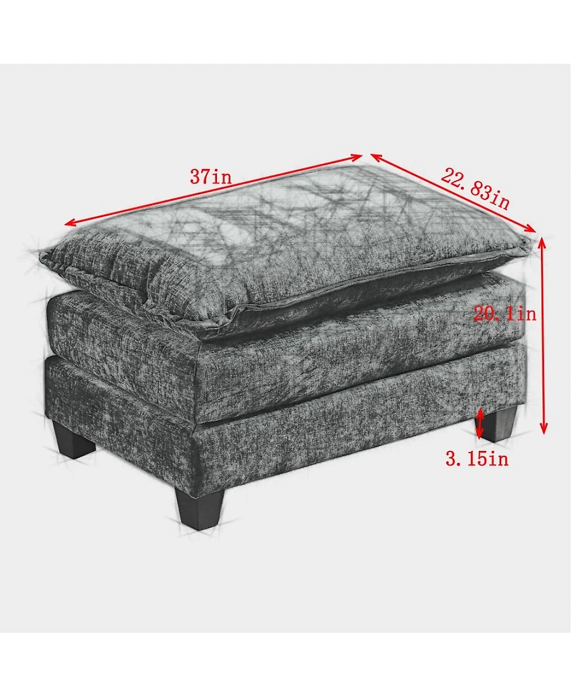 Streamdale Furniture Luxurious Velvet Lounge Chair with Adjustable Backrest