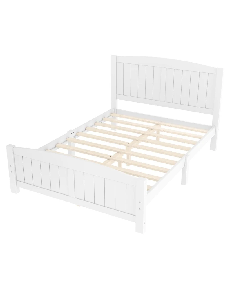 Streamdale Furniture Platform Bed, Solid Wood, No Box Spring Needed