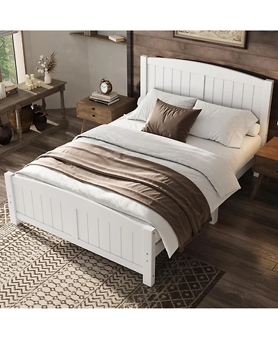 Streamdale Furniture Platform Bed, Solid Wood, No Box Spring Needed