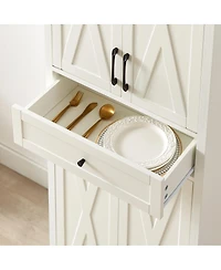 Streamdale Furniture Tv Cabinet Set: Multifunctional Wall Unit with 2 Sideboards