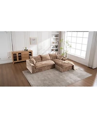 Streamdale Furniture Cloud Sectional Couch with L-Shape Chaise, Modern Modular Sofa