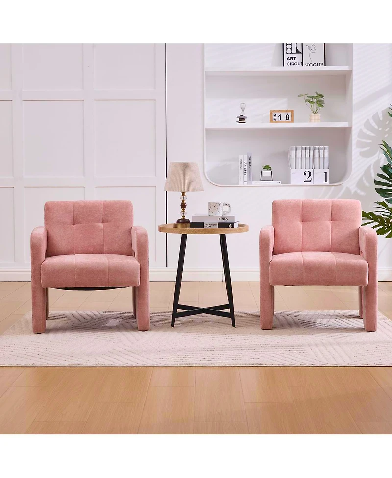 Streamdale Furniture Modern Minimalist Single Armchair for Living Room, Bedroom, Office.