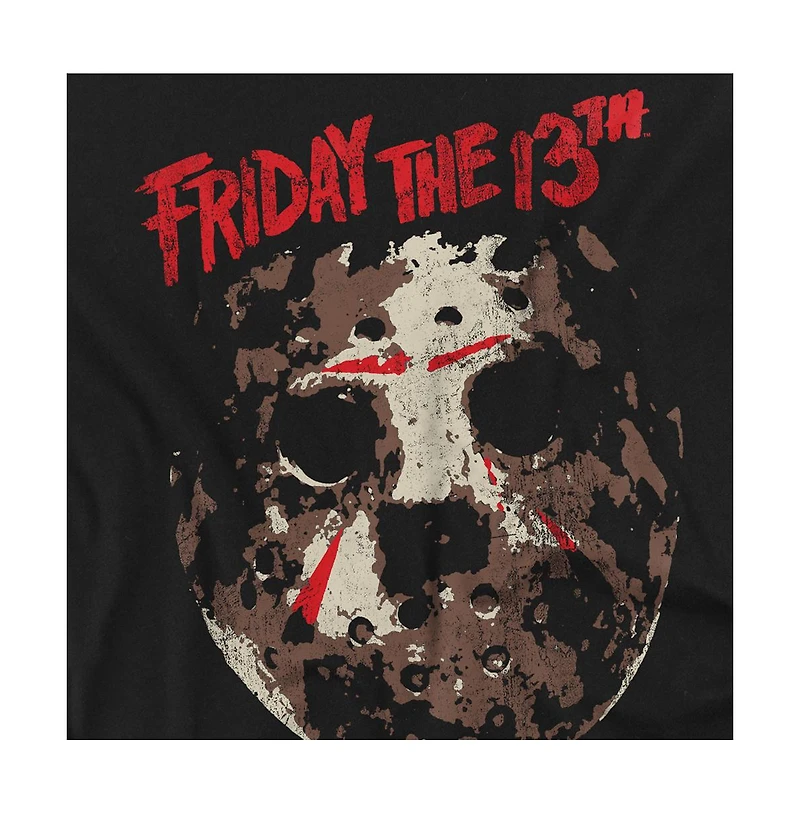 Friday The 13th Men's Rough Mask T Shirt