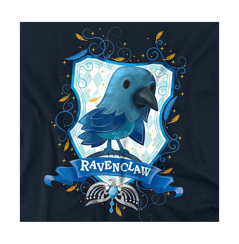 Harry Potter Big & Tall Watercolor Ravenclaw Crest T Shirt