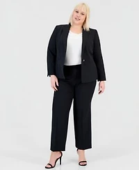Kasper Plus Size Single Button Blazer Pants