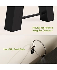 Tribesigns 70.8-Inch Long Black Console Table for Entryway, Narrow Modern Sofa Table, Black