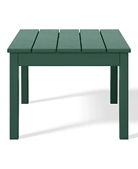 WestinTrends Low Outdoor Hdpe Patio Rectangle Coffee Table