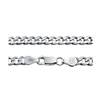 Bling Jewelry Solid 6MM Miami-Cuban Link Chain Necklace .925 Sterling Silver 16 Inch