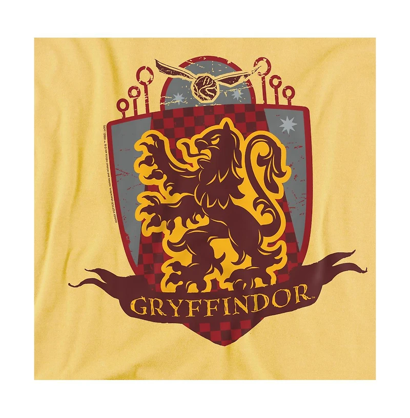 Harry Potter Men's Gryffindor Quidditch Shield T Shirt
