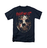 Friday The 13th Men's Rough Mask T Shirt