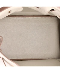 Pre-Owned HERMES Birkin 25 Handbag Light Togo with Gold Hardware