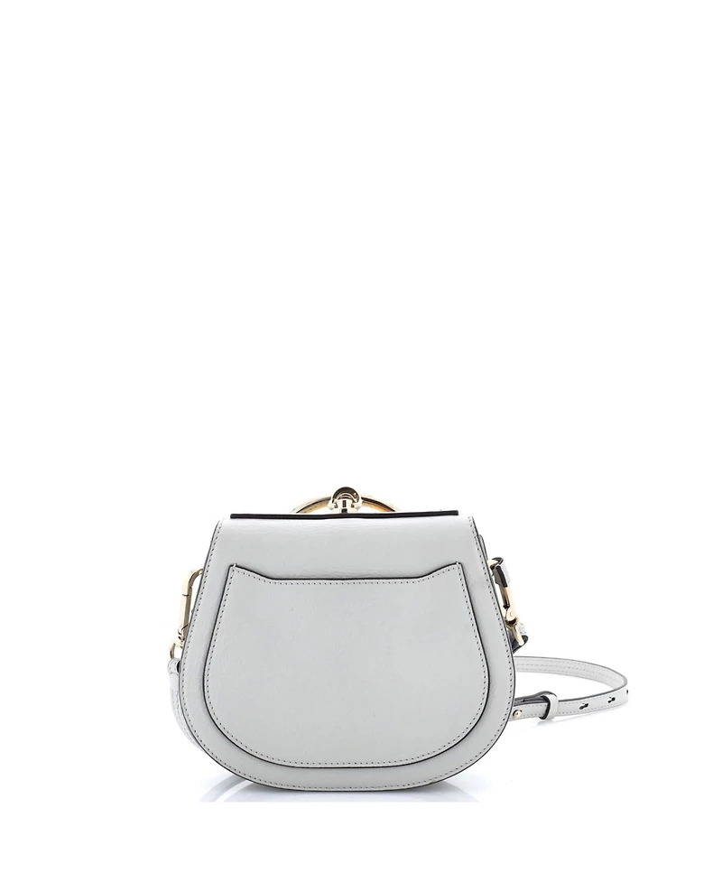 Pre-Owned Chloe Small Nile Patchwork Crossbody Bag Studded Leather with Suede