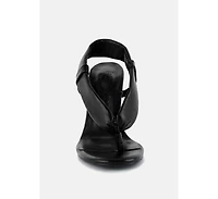Singles Womens High Heeled Thong Sandals