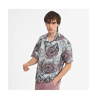 Campus Sutra Men's Oceanic Oversized Shirt