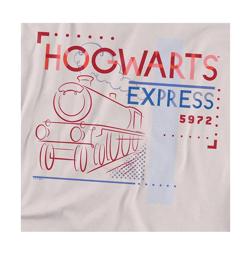 Harry Potter Men's Hogwarts Express Line Drawing T Shirt
