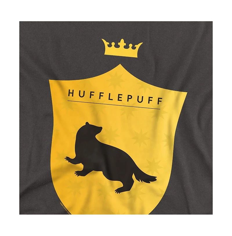 Harry Potter Men's Hufflepuff Shield Crest T Shirt