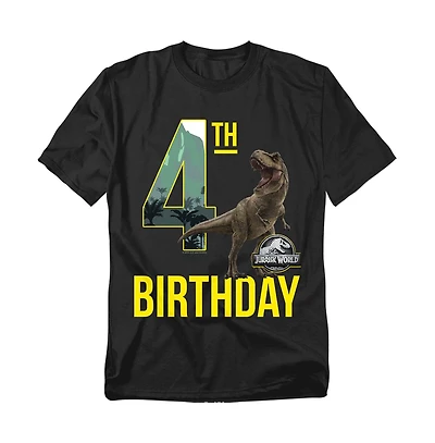 Jurassic Park Men's World 4th Birthday T-Rex T Shirt