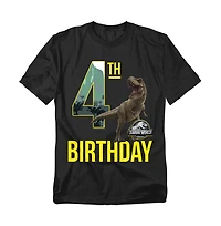 Jurassic Park Men's World 4th Birthday T-Rex T Shirt